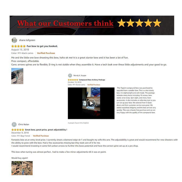 XGEEK Compound Bow，Compound Hunting Bow Kit，Limbs Made in USA，19"-30" Draw Length,19-70Lbs Draw Weight，Up to 320FPS， (2 Years Warranty)