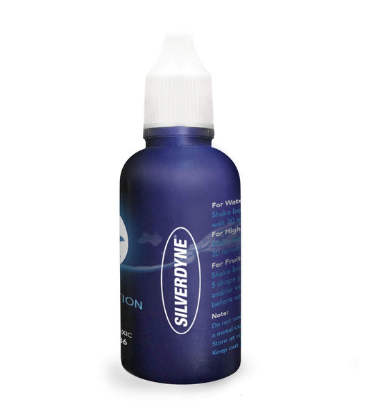 SilverDyne Water Purification Drops - 30ml (Treats 1200 Liters), Fast-Acting, Natural, Odorless/Tasteless - for Survival, Camping, and Emergencies