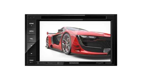 Kenwood DDX26BT Double DIN SiriusXM Ready Bluetooth in-Dash DVD/CD/AM/FM Car Stereo Receiver w/ 6.2" Touchscreen