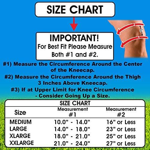 TechWare Pro Knee Brace Support - Relieves ACL, LCL, MCL, Meniscus Tear, Arthritis, Tendonitis Pain. Open Patella Dual Stabilizers Non Slip Comfort Neoprene. Adjustable Bi-Directional Straps - XXL