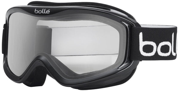 Bolle Mojo Anti-Fog Snow/Ski Goggles (Black Frame, Clear Lens, Medium to Large Adult Fit) 2-Pack