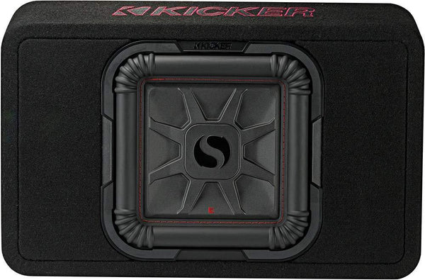 Kicker 46TL7T102 TL7T 10" (25cm) Solo-Baric Subwoofer in Thin Profile Enclosure, 2-Ohm, 500 Watt
