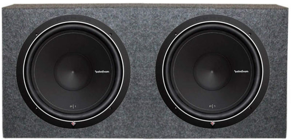 Rockford Fosgate 15" 500W Subwoofer (Pair) + Q-Power 15" Dual Sealed Enclosure