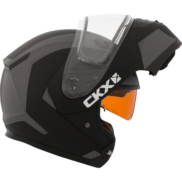 Snowmobile Helmet Modular Flip Up CKX Flex RSV Control Grey Black Mat 3XLarge XXX-Large
