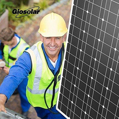 Giosolar 200 Watt 12 Volt Solar Marine Kit Monocrystalline Panel with 20A LED Charge Controller for RV Solar Charging Off-Grid System