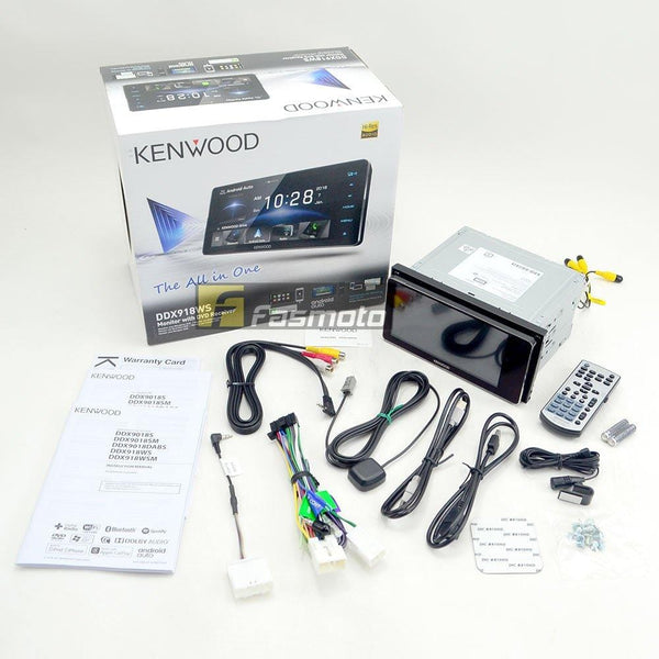 KENWOOD DDX918WS (DVD Region 3) 6.75" HD Capacitive Screen WiFi Apple CarPlay Android Auto Spotify USB Bluetooth High Resolution Audio 200mm Car Stereo