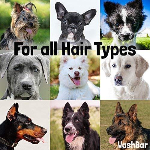 WashBar Natural Dog Shampoo - Twin Pack 100% Natural Soap Bar for Dry, Itchy or Sensitive Skin Grooming Made Easy with No Harsh Chemicals