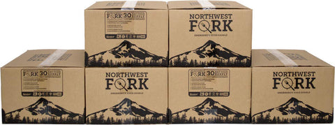 NorthWest Fork Gluten-Free 6 Month Emergency Food Supply (Kosher, Non-GMO, Vegan) - 10+ Year Shelf Life - 6 x 90 Servings
