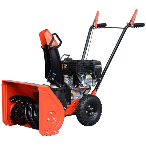 HUMBEE Tools SB2-20156M Two Stage Gas Snow Thrower with Manual Start Engine, 20" Wide Intake