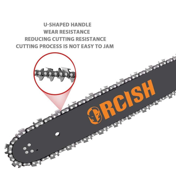 ORCISH 62cc 2-Cycle 20-Inch Gas Powered Carrying Case Chainsaw