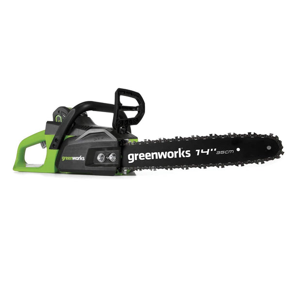 Greenworks 14-Inch 40V Cordless Chainsaw, 2.0 AH Battery Included CS40L210