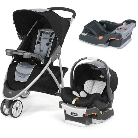 Chicco Viaro Stroller Travel System with Extra Car Seat Base - Techna