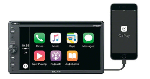 Sony XAV-AX200 DVD Receiver w/Bluetooth MP3 Satellite Radio, Apple Car Play and Android Auto (Disco by Manufacturer)