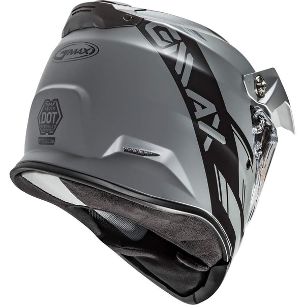 Gmax AT-21S Adventure Epic Adult Snowmobile Helmet - Matte Grey/Black/Medium