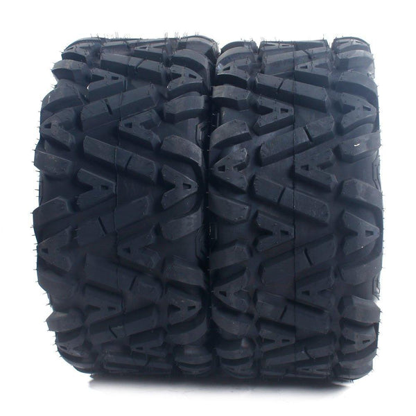 Set of 4 All Terrain Tubeless ATV UTV Tires 25x8-12 Front & 25x10-12 Rear 6PR, Deep Mud, Powerful, Durable, of Performance