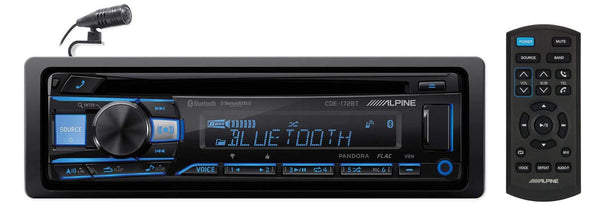 ALPINE CDE-172BT Bluetooth CD Receiver Car Stereo USB/AUX SiriusXM Ready+Remote