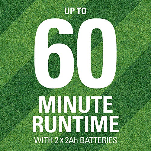 Greenworks GLM801601 21-Inch 80V Cordless Push Lawn Mower, includes two 2Ah Batteries and Charger