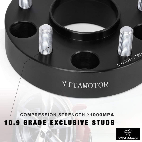 YITAMOTOR Wheel Spacers 5x5.5 for RAM 1500, 1.5 inches Forged Hubcentric Wheel Adapters, M14x1.5 Studs & 77.8mm Bore Compatible for 2011-2018 Dodge RAM 1500 