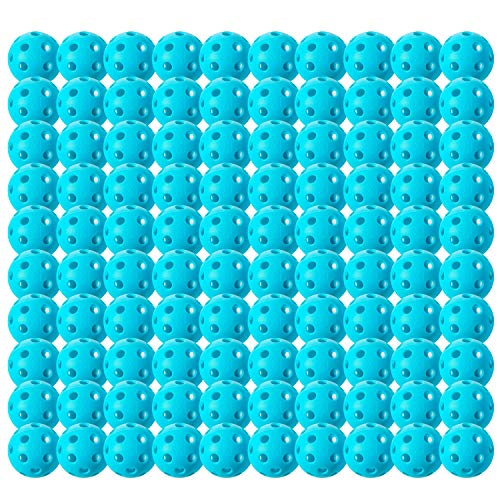 Franklin Sports X-26 Pickleballs - Indoor - 100 Pack - USA Pickleball Approved - Blue