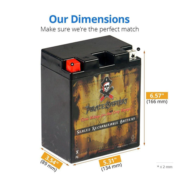 Pirate Battery YB14A-A2 lead_acid_battery