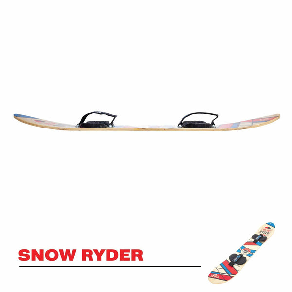 Airhead Snow Ryder 130cm Hardwood Snowboard w/Velcro Bindings – Ultra ...