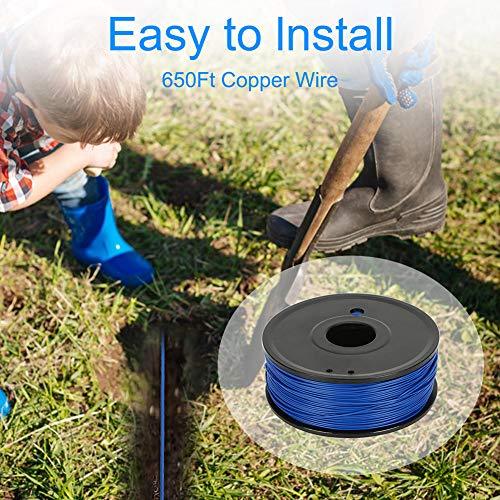 TTPet Electric Dog Fence,In-ground/Aboveground Pet Containment System, IP66 Waterproof&Rechargeable Collar,Shock&Tone Correction,Support 2 Dogs