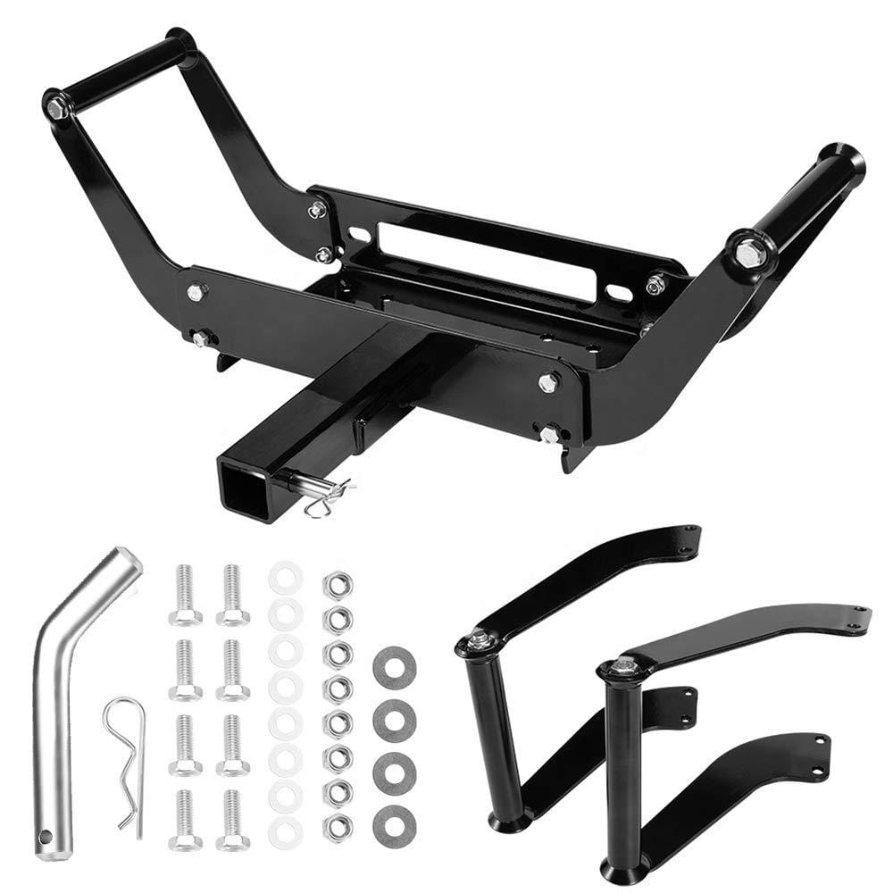 ORCISH Bumper Hitch Receiver Winch Mount Mounting Plate 15000 Lb Cap