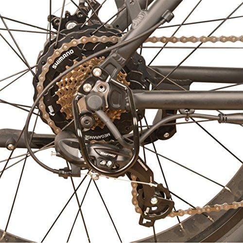 DJ Fat Bike 750W 48V 13Ah Power Electric Bicycle, UL 2849, Matte Black, LED Bike Light, Suspension Fork and Shimano Gear, - Ultra Pickleball