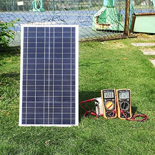 SUNER POWER 30 Watts 12V Off Grid Solar Panel Kit - Waterproof 30W Solar Panel + Photocell 10A Solar Charge Controller with Work Time Setting + SAE Connection Cable Kits