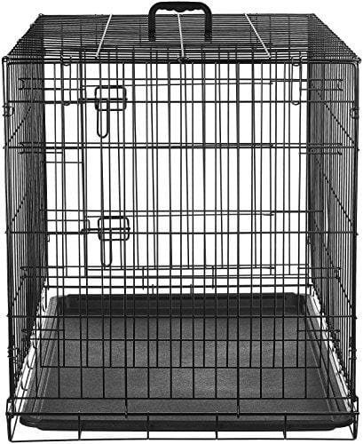 AmazonBasics Single-Door Folding Metal Dog Crate - 36 Inches