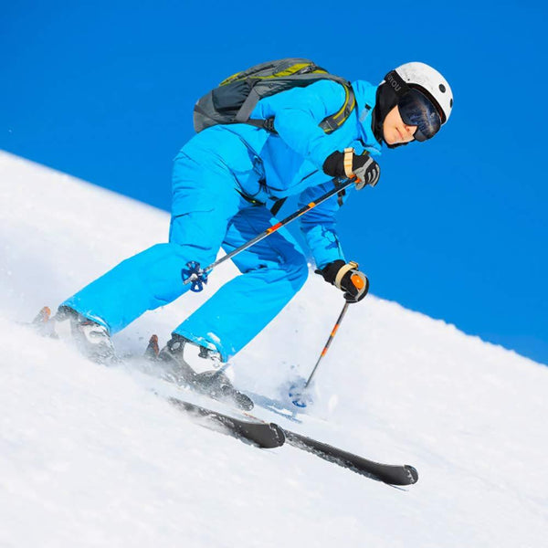 KUYOU Ski Goggles - OTG Snow Goggles,Over The Glasses Snowboard Goggles Anti-Fog 100% UV Protection for Men Women Youth (Black, M :Youth/Adult)