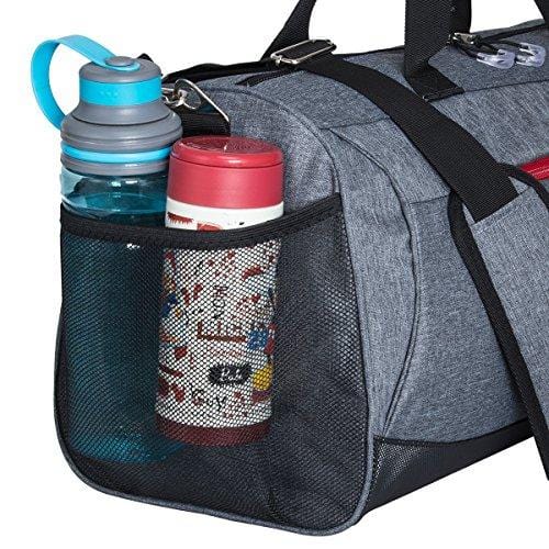 Kuston Sports Gym Bag with Shoes Compartment Travel Duffel Bag for Men and Women