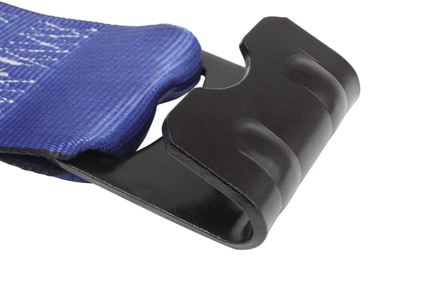 Mytee Products Kinedyne Winch Straps 4" x 30" Blue Heavy Duty Tie Down w/Flat Hooks WLL# 5400 lbs | 4 Inch Cargo Control for Flatbed Truck Utility Trailer (10 Pack)