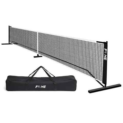 Portable Pickleball Net System, FOME 22 FT Pickleball Net Portable Outdoor Regulation Size Pickleball Nets and Accessories with Carry Bag Steady Steel Frame Strong PE Pickle Ball Net