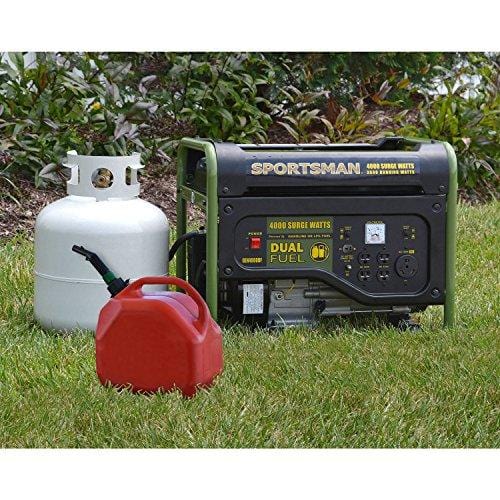 Sportsman GEN4000DF, 3500 Running Watts/4000 Starting Watts, Dual Fuel Powered Portable Generator