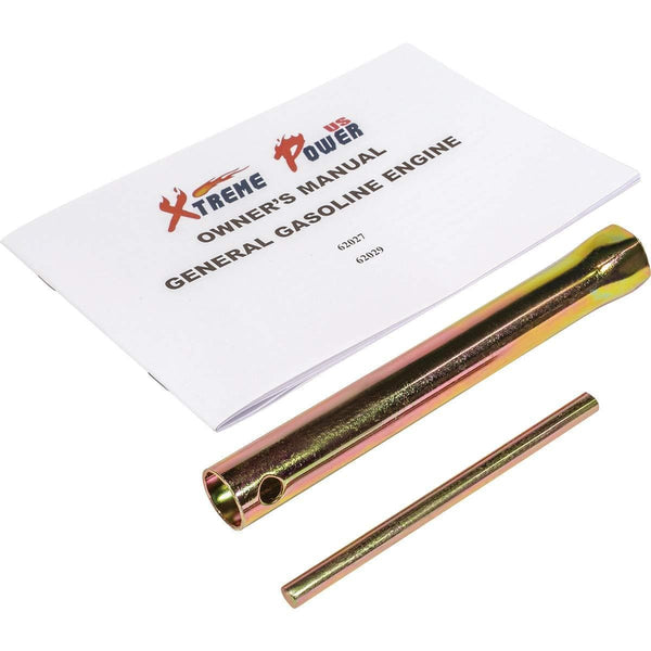 XtremepowerUS 7HP 4-Stroke Gas Engine OHV Industrial Grade Gasoline Engine Recoil Start Go Kart Log Splitter Lifan Type Engine 212CC, Black