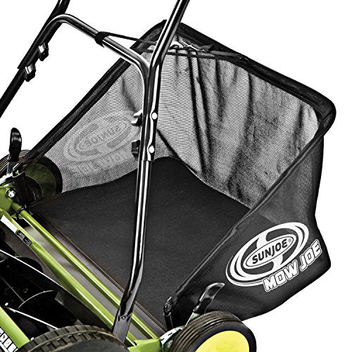Snow Joe FBA_MJ502M 20-Inch Manual Reel Mower w/Grass Catcher, Green