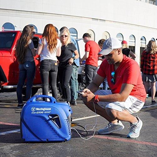 Westinghouse iGen2500 Portable Inverter Generator - 2200 Rated Watts & 2500 Peak Watts - Gas Powered - CARB Compliant