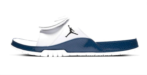 Jordan Nike Men's Hydro XI Retro Slide White/Blue AA1336-102 (Size: 7)