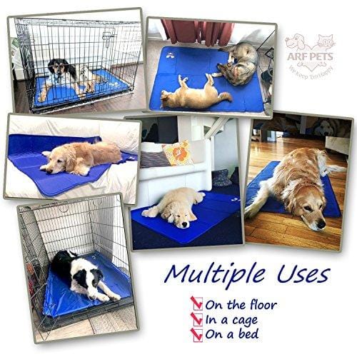 Arf Pets Pet Dog Self Cooling Mat Pad for Kennels, Crates and Beds 23x35