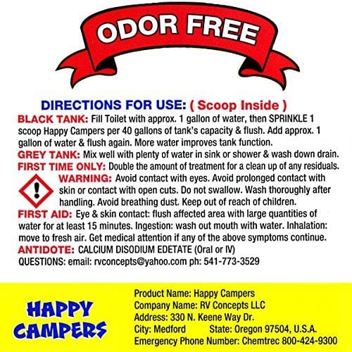 Happy Campers Organic RV Holding Tank Treatment - 64 treatments