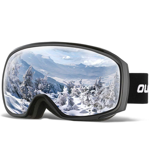 OlarHike Ski Snow Goggles for Men and Women, Anti-Fog Over Glasses Snowboard Goggles with UV Protection, Windproof Dual Lens Goggles for Skiing & Skating & Outdoor Sport, UV400