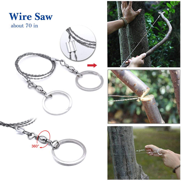 Emergency Survival Kit, 13 in 1 Outdoor Survival Gear, Lifesaving Tools with Military Compass, Saber Card, Whistle, for Travel Hike Field Camp，Father's Day, Boyfriend, Boy Scout's Best Gift