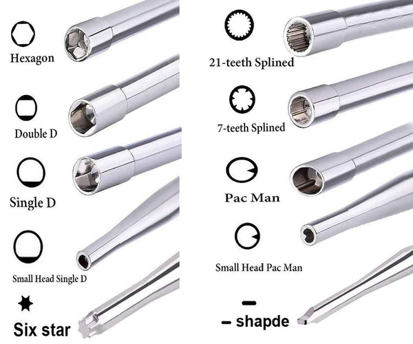 TOPEMAI 10Pcs Carburetor Adjustment Tool Kit for Common 2 Cycle Small Engine with 3 Sizes Fuel Line Hose-Craftsman Screwdrivers Set