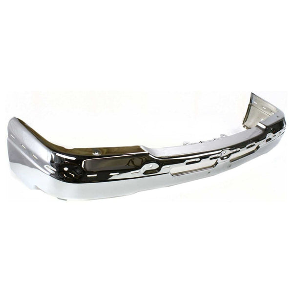 MBI AUTO - Chrome Steel, Front Bumper Face Bar for 2003-2006 Chevy Avalanche & Silverado 1500/2500 & 2007 Silverado Classic Pickup, GM1002416