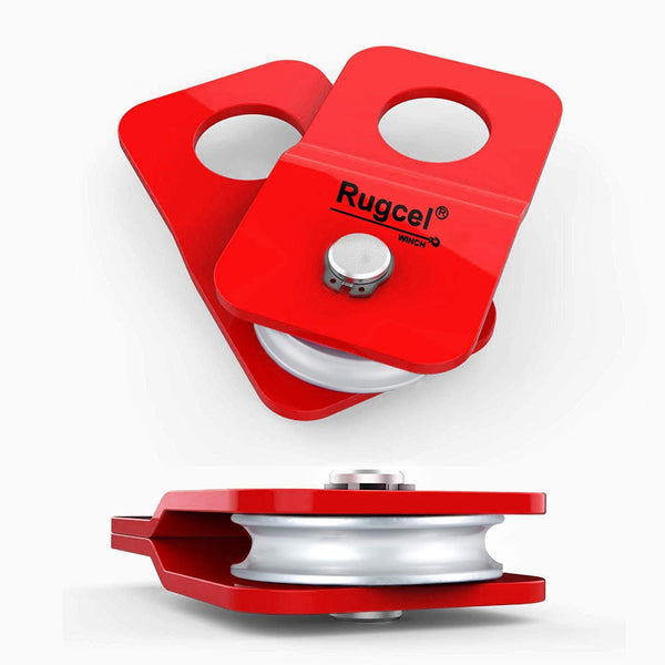 RUGCEL Winch 4.8T Heavy Duty Recovery Winch Snatch Block,10500lb Capacity (Red)