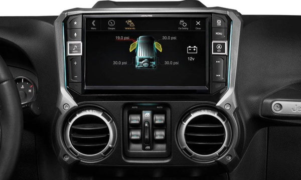 Alpine Electronics i209-WRA Mech-Less Restyle Dash System with Apple CarPlay & Android Auto for Jeep Wranglers, 9" (2011-2017)