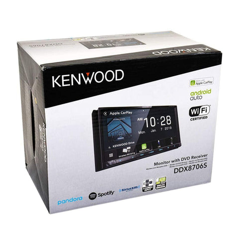 Kenwood DDX8706S 6.95" DVD with Wireless CarPlay & Android Auto