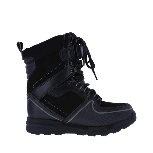 Rugged Outback Black Boys' Mo -30 Snowboard Boot 4 Regular