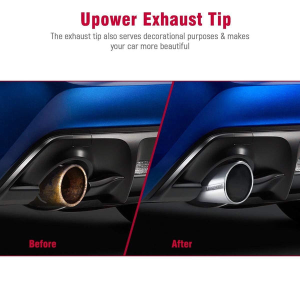 Universal Diesel Trucks Car 5 Inch Inlet 8" Outlet Exhaust Tip 15" Long Tail Pipe Stainless Steel Polished Bolt On